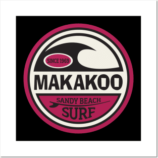 Makakoo Sandy Beach Surf Posters and Art